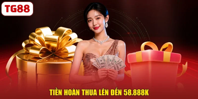 Tiền hoàn thua lên đến 58.888K